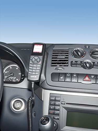 Kuda – Consola de teléfono para (LHD) para Mercedes Viano Trend & Ambiente a partir de 2006 piel sintética NEGRO