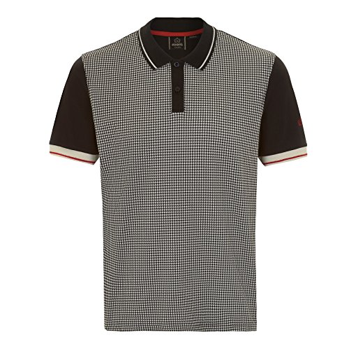 Merc of London Corona Polo Shirt Camisa, Noir (Noir), XXL para Hombre