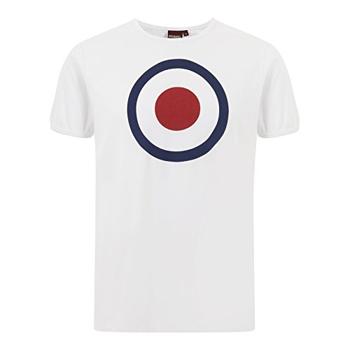 Merc of London Ticket T-Shirt Camiseta, Blanco, S para Hombre
