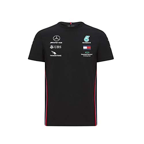 Mercedes AMG Petronas Camiseta Motorsport Team F1 Formula Driver - Negro - S