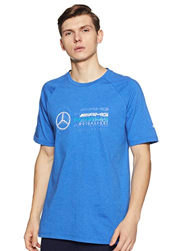 Mercedes AMG Petronas Mercedes Amg Logo tee, S Camiseta, Azul (Lightblue Lightblue), Small para Hombre