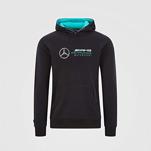 Mercedes-AMG Petronas Sudadera con Capucha para Hombre, Hombre, 141101007, Negro, L