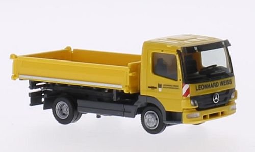 Mercedes Atego Leonhard blanco, 0, modelo de coche, modelo prefabricado, Herpa 1:87, modelo exclusivo de la colección