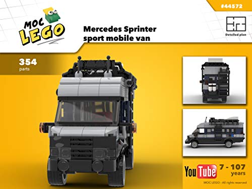 Mercedes Sprinter Sport mobile van (Instruction Only): MOC LEGO (English Edition)