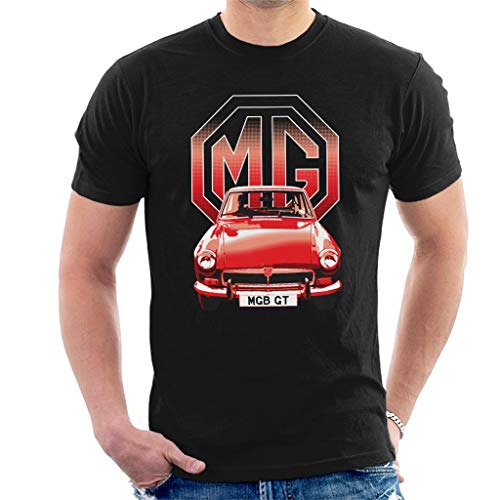 MG B GT Red British Motor Heritage Men's T-Shirt