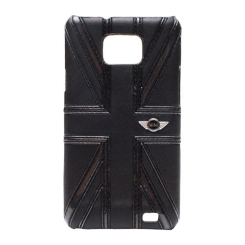 Mini Cooper Mnhls2Ujbl - Funda de Piel para Samsung Galaxy S II i9100, diseño de Bandera de Reino Unido, Color Negro Mini Cooper Mnhls2Ujbl - Funda de Piel para Samsung Galaxy S II i9100, diseño de Bandera de Reino Unido, Color Negro