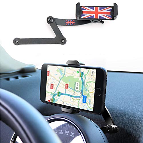 Mini Cooper Soporte para teléfono móvil, plegable Invisible 360 ° Rotación Coche Soporte para GPS para Mini Cooper F54 F55 F56 F60 (Mini F)