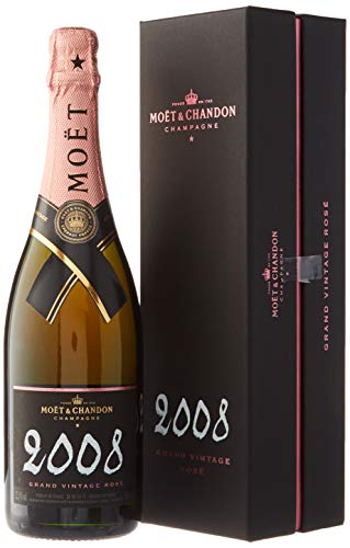 Moet & Chandon Grand Vintage Rose Champagne en Caja de Regalo 2008-750 ml