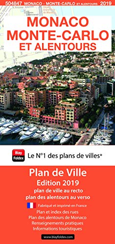 Monaco, Monte-Carlo et alentours : 1/7500, 1/125 000 (Plan de ville)