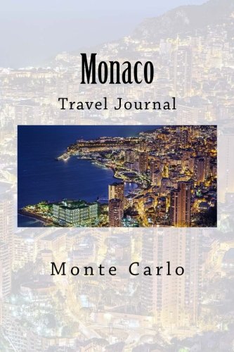 Monaco: Monte Carlo, travel journal, 6 x 9, softcover