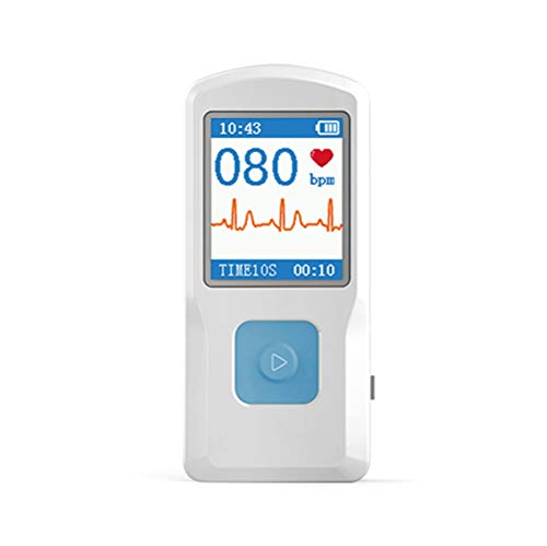 Monitor de frecuencia cardíaca portátil ECG para uso en el hogar, máquina móvil del electrocardiograma de Bluetooth EKG, dispositivo de monitoreo de fibrilación auricular y monitor Holter