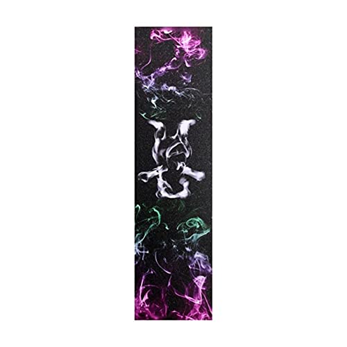 mrjg Skateboard Grip 1 unids 84 * 23 cm Papel de Lija Impresión Anti Skid Tape Deck Pegatina Accesorio Skateboard Grip Tape Auto Adhesivo Cinta de Longboard (Color : Smoke)