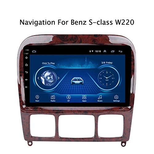 para el Sistema de navegación de Mercedes Benz Clase S W220 W215 S280 S320 S400 S500 de navegador GPS vía satélite Seguidor de Jugador Bluetooth WiFi Radio Auto con Pantalla táctil