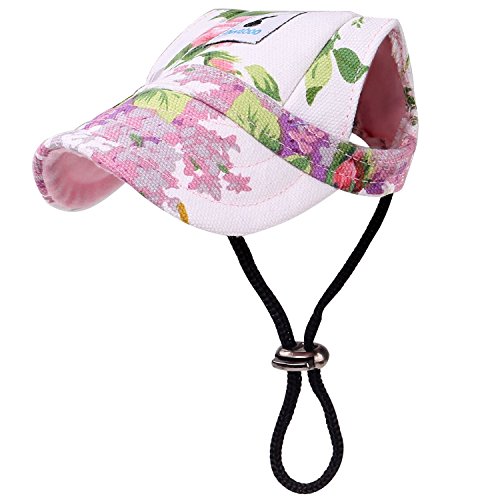 Pawaboo Gorra de Béisbol del Perro Gato,Ajustable Perro de Deporte al Aire Libre de Protección del Sol Sombrero de Béisbol Tapa Visera, Talla XL,Floral Morado Pawaboo Gorra de Béisbol del Perro Gato,Ajustable Perro de Deporte al Aire Libre de Protección del Sol Sombrero de Béisbol Tapa Visera, Talla XL,Floral Morado
