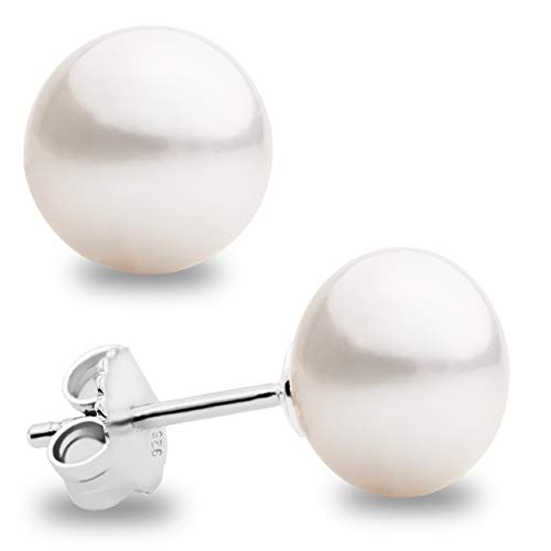 Pendientes de Perlas de Mujer Cultivadas de Agua Dulce en 4 tallas de 6-6,5 mm a 9-9,5 mm Secret & You - Perla Redondeada o de Botón Alto - Tuercas y Pasador Grandes de Plata de Ley de 925 milésimas Pendientes de Perlas de Mujer Cultivadas de Agua Dulce en 4 tallas de 6-6,5 mm a 9-9,5 mm Secret & You - Perla Redondeada o de Botón Alto - Tuercas y Pasador Grandes de Plata de Ley de 925 milésimas