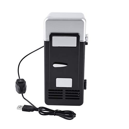 Refrigerador de cerveza, mini refrigerador portátil, 5 minutos de temperatura del refrigerador, interfaz USB, LED, mini refrigerador USB, refrigerador portátil, enfriador y(black) Refrigerador de cerveza, mini refrigerador portátil, 5 minutos de temperatura del refrigerador, interfaz USB, LED, mini refrigerador USB, refrigerador portátil, enfriador y(black)