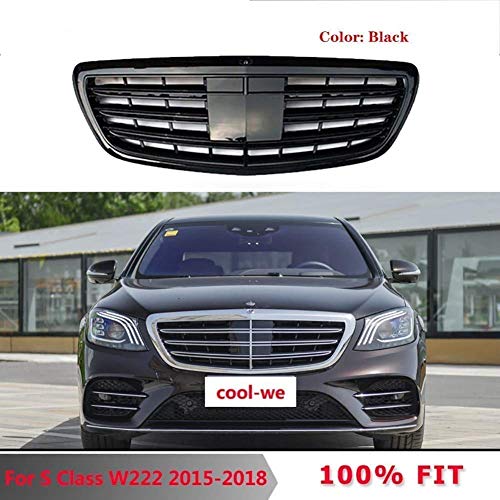 Rejilla De Capó De Parachoques Delantero Personalizado Rejilla De Malla Automática Rejillas De Radiador Delantero Rejilla para Mercedes Benz Clase S Maybach S300 S400 S500 Rejilla De Capó De Parachoques Delantero Personalizado Rejilla De Malla Automática Rejillas De Radiador Delantero Rejilla para Mercedes Benz Clase S Maybach S300 S400 S500