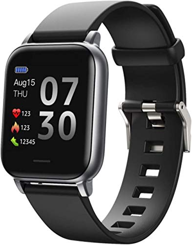 Reloj inteligente impermeable pulsera reloj deportivo ritmo cardíaco monitor de sueño smartwatch podómetro Fitness Tracker-A