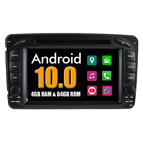 RoverOne Sistema Android Coche Reproductor de DVD para Mercedes-Benz W203 W210 W209 C200 C180 C220 Old con Radio Navegación GPS Estéreo Multimedia Bluetooth USB MirrorLink