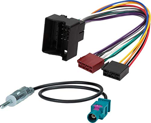 Sound-Way Adaptador Conector ISO Compatible con Coche BMW, Rover, Mini Copper