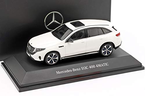 Spark Mercedes-Benz EQC 400 4MATIC (N293), año de construcción 2019, blanco polar 1:43. Spark Mercedes-Benz EQC 400 4MATIC (N293), año de construcción 2019, blanco polar 1:43.