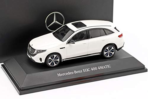 Spark Mercedes-Benz EQC 400 4MATIC (N293), año de construcción 2019, blanco polar 1:43.