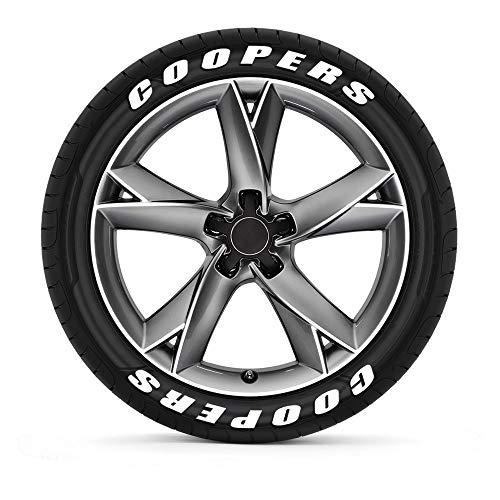 TAYDMEO Etiquetas engomadas de Las Letras del neumático del Coche 3D, para Mini Cooper John Cooper Countryman Clubman Cabrio Paceman Roadster Coupe