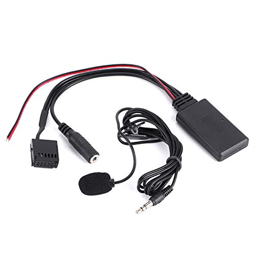 Terisass Adaptador de Audio Bluetooth para Coche con micrófono para Llamadas Manos Libres Apto para Fo-rd Focus Mondeo C-MAX Fiesta Fusion