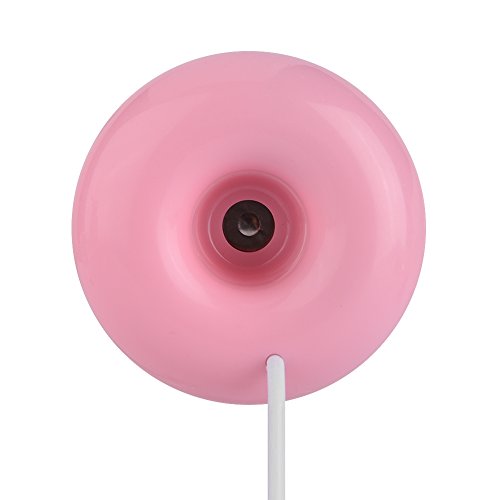 Tihebeyan Humidificador Rosquilla USB, Flotador en el Agua Difusor de Aroma USB Mini humidificador para el Dormitorio del bebé Gimnasio y más(Rosa)