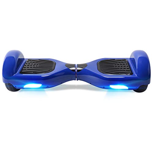 TOEU - Patinete Eléctrico Hoverboard, Ruedas de 6.5", Leds, Potente batería de Litio, Bluetooth, Self Balancing, monopatín eléctrico Auto-Equilibrio (Blue-Bluetooth) TOEU - Patinete Eléctrico Hoverboard, Ruedas de 6.5", Leds, Potente batería de Litio, Bluetooth, Self Balancing, monopatín eléctrico Auto-Equilibrio (Blue-Bluetooth)