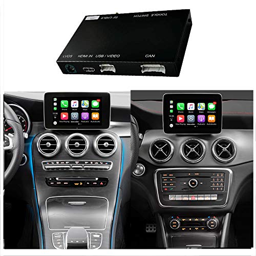 Wireless Carplay Android Auto paraMercedes Benz C GLC W205 V A B E CLS Clase W212 X156 C117 w246 2015-2018, con Mirror Link Autolink Airplay Function