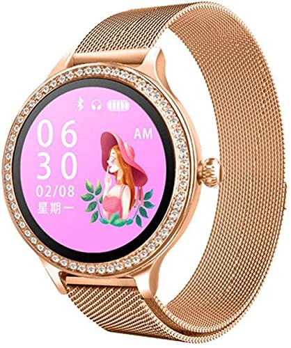 wyingj Reloj para mujer 1.04 pulgadas Smartwatch Fitness Tracker IP68 impermeable Monitor de sueño podómetro SMS notificación de llamadas reloj de actividad-B