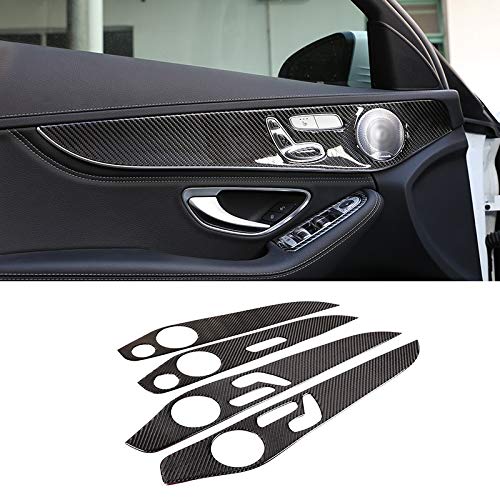 ZGYCYDLX Autopartes Suave Fibra del carbón for Mercedes-Benz Clase C W205 GLC Clase 2014-2020 Interior Puerta Cubierta decoración Panel de Ajuste Accesorios for el Coche (Color Name : Style 1)