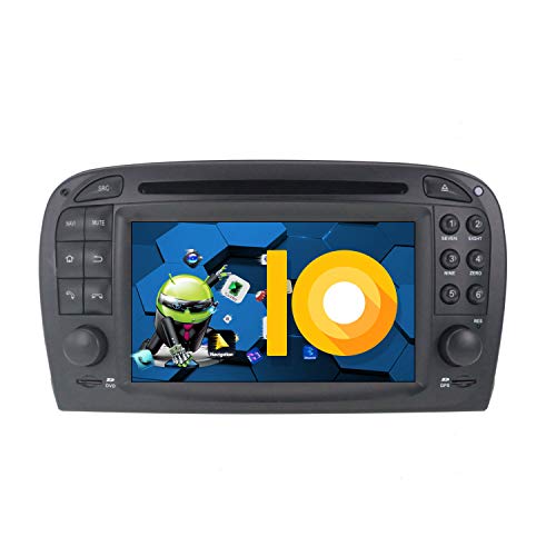 ZWNAV Android 9.0 - Navegación GPS estéreo para coche para Mercedes Benz SL R230 SL500 2001-2007, 4G RAM 32G ROM, Europa 49 Country Mapping, reproductor de DVD, SWC, Wifi, Bluetooth, pantalla táctil