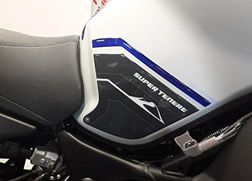 Adhesivos de gel 3D protectores laterales para moto, compatibles con Yamaha Super Tenere azul