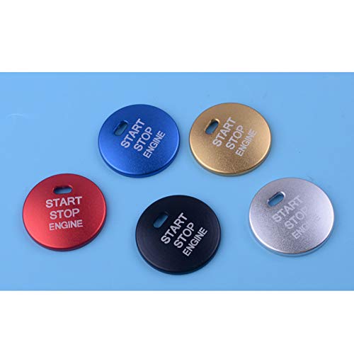 Arranque con un botón, Rojo/Plateado/Negro/Azul/Dorado, Cubierta de Ajuste del botón de Arranque y Parada del Motor, para Hyundai Elantra MD Sonata i45 YF 2011-2014