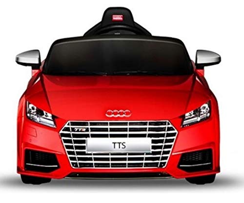Audi RUNRUNTOYS TT Eléctrico de 12V Licenciado para Niños de +3 Años Motores y Dos Velocidades, Color Rojo (Herrajes Multimec 4002)