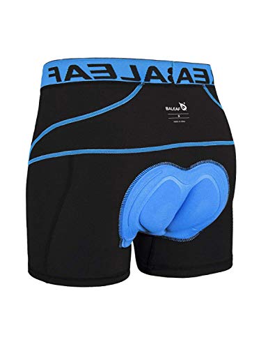 Baleaf - Ropa interior deportiva para hombre, color negro / azul, talla M