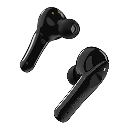 Belkin SoundForm Move Auriculares True Wireless - Auriculares internos Bluetooth con Controles táctiles, certificación IPX5 contra el Sudor y Las Salpicaduras, Bajos potentes, iPhone/Android