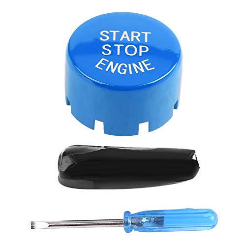 Botón de Arranque Botón de Parada Motor de Automóvil con un Solo Botón para F30 G/F Disk Bottom con Start & Stop(Azul)