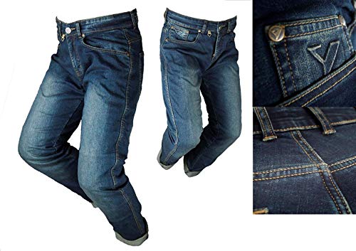 BY CITY - Pantalón Vaquero con protecciones para Moto TEJANO III MAN STONE (US.36/EUR.46)