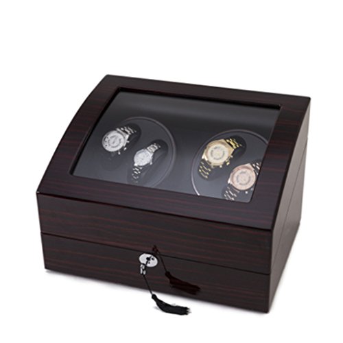 Caja Giratoria Relojes Watch Winder Cabina de seguridad Watch Winder Mini especialmente diseñada para mesa de batido, piano, laca, caja de cinco mesas rotativas. Caja de Reloj ( Color : 4+6D )