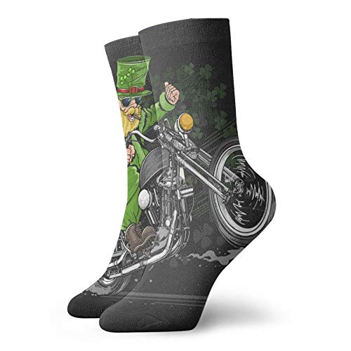 Calcetines, para el día de San Patricio de la motocicleta del motorista del deporte, calcetines casuales de poliéster para hombre y mujer
