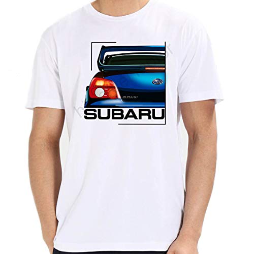Camiseta Subaru Impreza (Blanco, L)