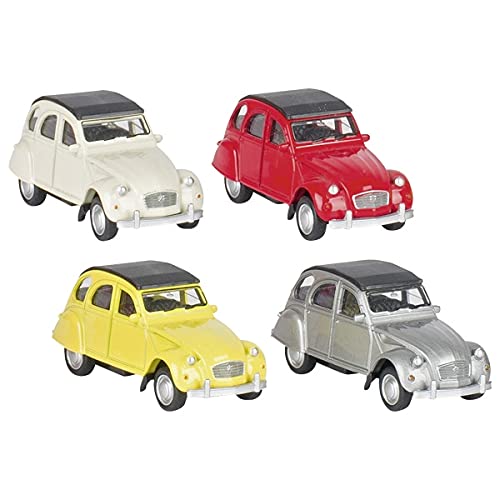 Coche en miniatura – 1 Citroën 2CV de metal escala 1:60 con motor de retrofricción. Coche en miniatura – 1 Citroën 2CV de metal escala 1:60 con motor de retrofricción.