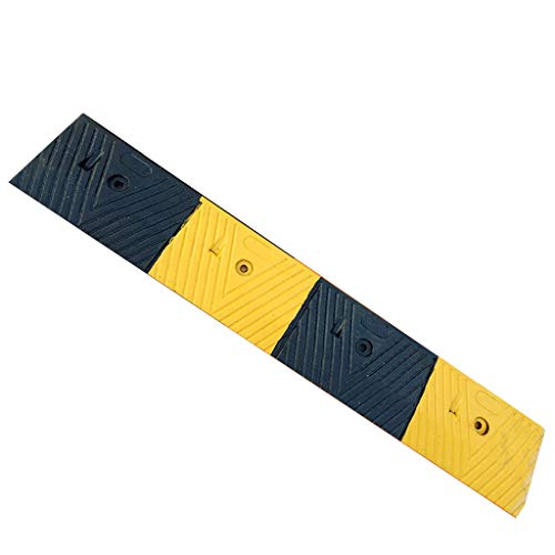 Cuesta arriba patio rampas, Zona Residencial Slow Down Rampas niños Servicio de Seguridad monopatín rampas Las rampas 100 * 17 * 5 cm (Color : Black+Yellow, Size : 100 * 17 * 5cm)