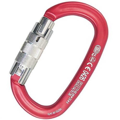 Desconocido Kong mosquetón ovalone Twist Lock, Rojo/Pulido/Brillante