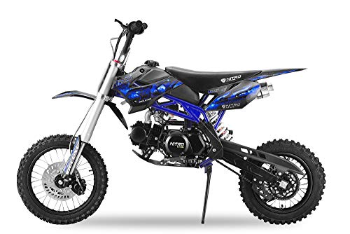 Dirtbike 125cc SKY 14/12 con Invertido Down Tenedor XXL Dirtbike Moto cross Pitbike - Azul