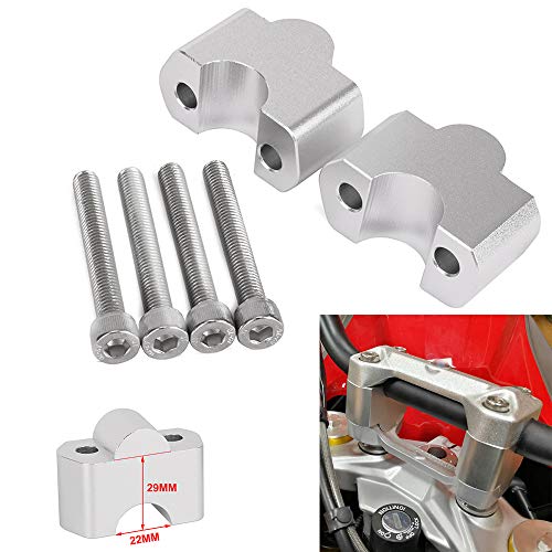Elevador de Manillar de Motocicleta para G310GS G 310 GS G 310GS 2017-Now G310R G 310 R G310 R 2017-Now, Color Plateado Elevador de Manillar de Motocicleta para G310GS G 310 GS G 310GS 2017-Now G310R G 310 R G310 R 2017-Now, Color Plateado
