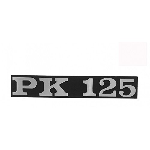 Emblema/Texto 'PK 125' para Vespa PK 125/página Campana – Distancia Entre Orificios 80 mm Emblema/Texto 'PK 125' para Vespa PK 125/página Campana – Distancia Entre Orificios 80 mm